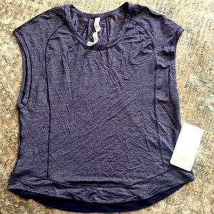 New lulu workout top. Size 10 - greyish blue color - NWT